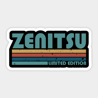 Proud Limited Edition Zenitsu Name Personalized Retro Styles Sticker